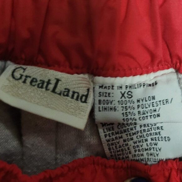 GreatLand XS Red Rain Pants With Zipper Toddler - Picture 2 of 7